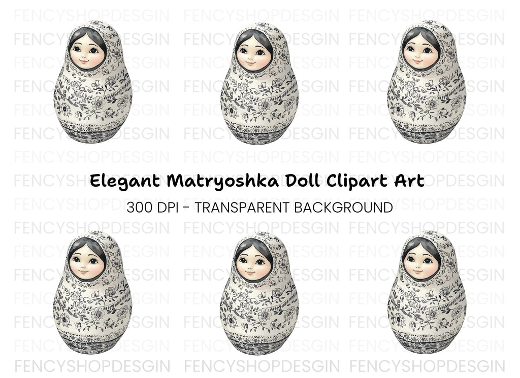 Matryoshka Doll Clipart Bundle