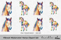 Vibrant Horse Clipart Bundle