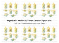Magical Candles and Tarot Cards Clipart Bundle