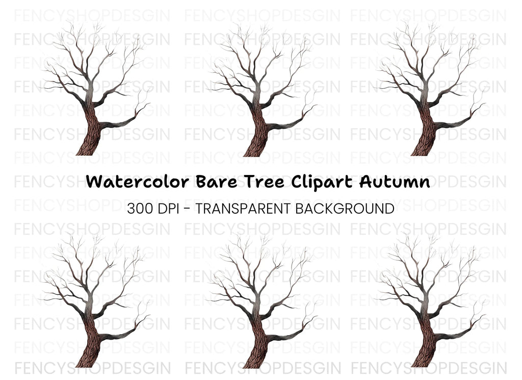 Bare Tree Branches Clipart Bundle