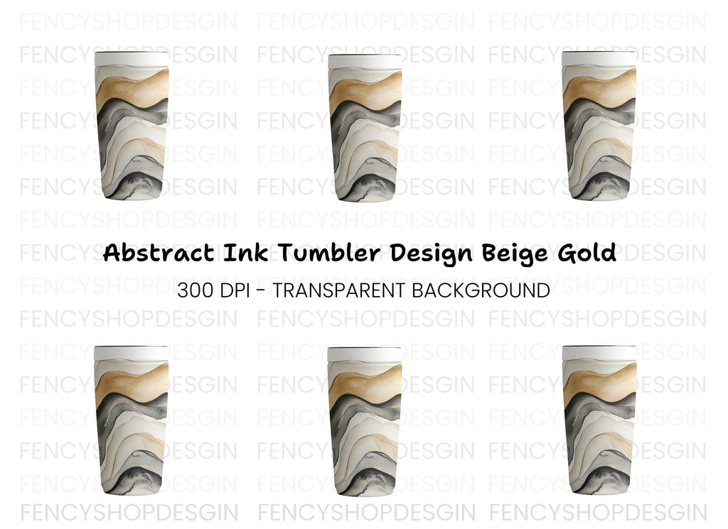 Abstract Wavy Pattern Tumbler Clipart Bundle