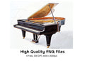 Grand Piano Clipart Bundle