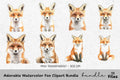 Adorable Fox Clipart Bundle