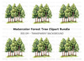 Pine Trees Clipart Bundle