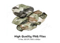 Camouflage Rocks Clipart Bundle