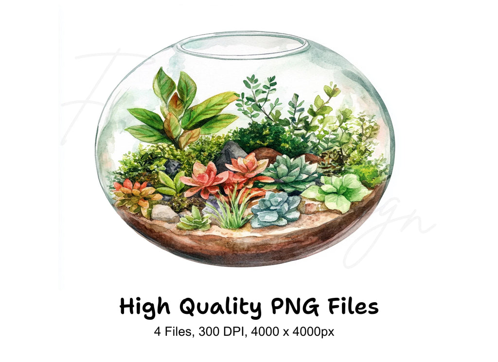 Terrarium Clipart Bundle