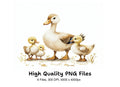 Cute Duck and Ducklings Clipart Bundle