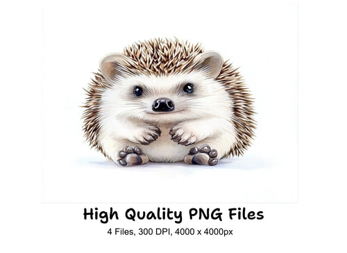 Adorable Hedgehog Clipart Bundle