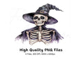 Spooky Skeleton Witch Clipart Bundle