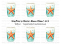 Starfish in Glass Clipart Bundle