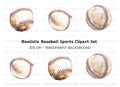 Baseball Balls Clipart Bundle