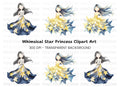 Starry Night Fairies Clipart Bundle