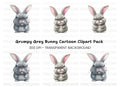 Angry Bunny Clipart Bundle