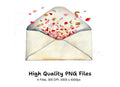 Confetti Burst Envelopes Clipart Bundle