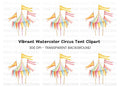 Festive Circus Flags Clipart Bundle
