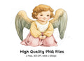 Praying Angels Clipart Bundle