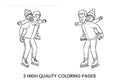 Father and Son Ice Skating Fun Coloring Books