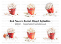 Popcorn Buckets Clipart Bundle