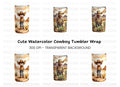 Cute Cowboy Tumbler Clipart Bundle