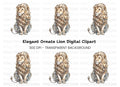 Majestic Lion with Ornate Base Clipart Bundle