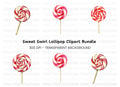 Sweet Swirl Lollipop Clipart Bundle