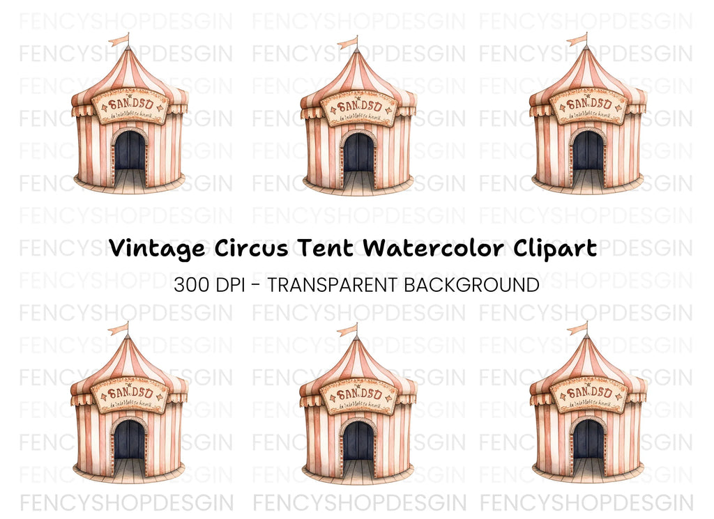 Circus Tent Clipart Bundle