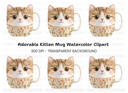 Adorable Cat Clipart Bundle