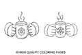 Winter Warmth Hot Cocoa Coloring Books