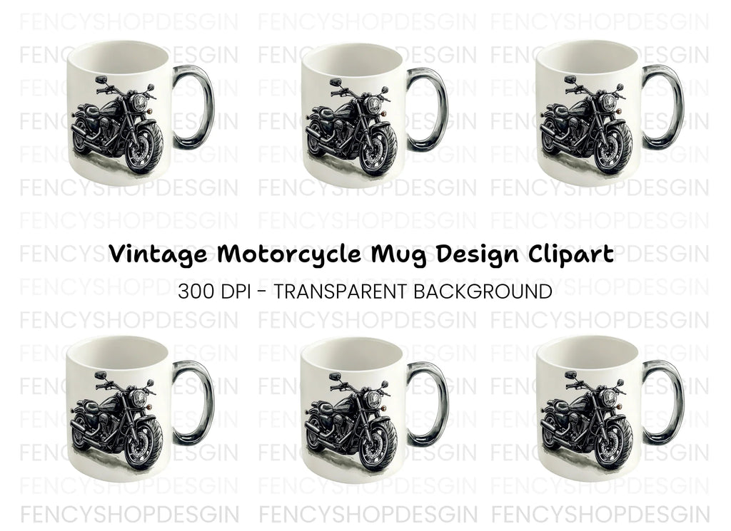 Motorcycle Clipart Bundle