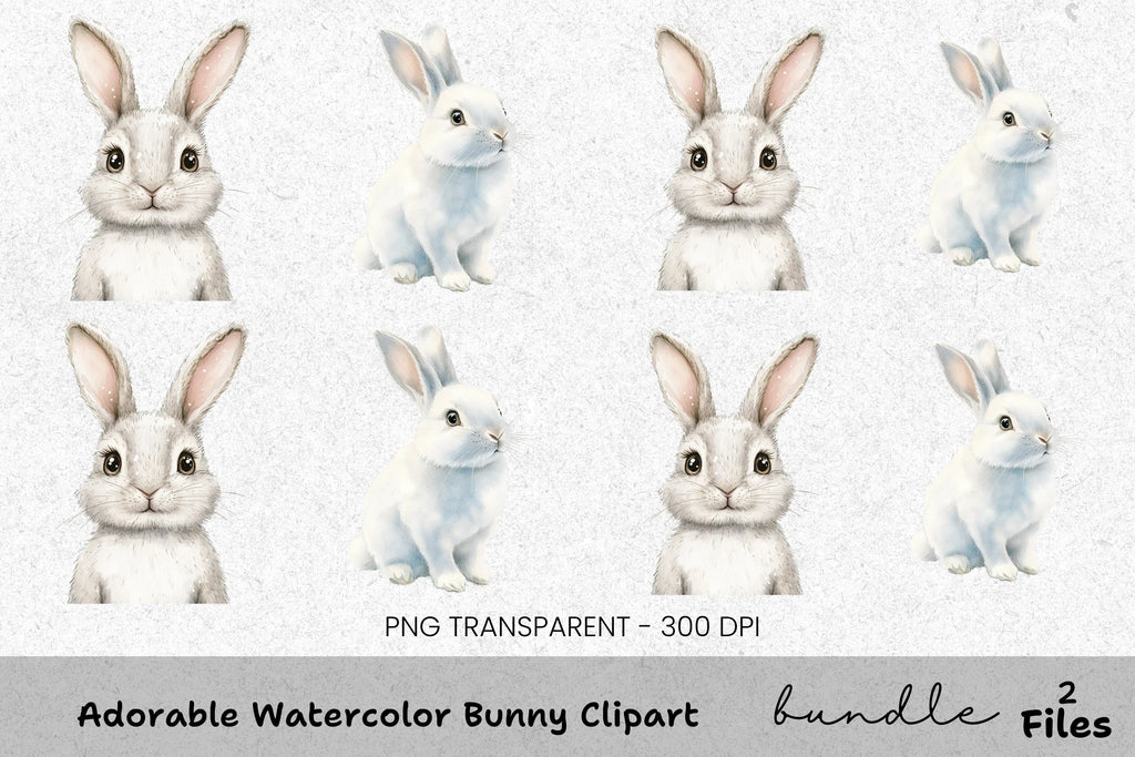 Adorable Bunny Clipart Bundle