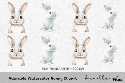 Adorable Bunny Clipart Bundle
