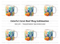 Colorful Underwater Coral Clipart Bundle