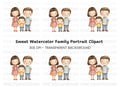 Happy Family Illustration Clipart Bundle