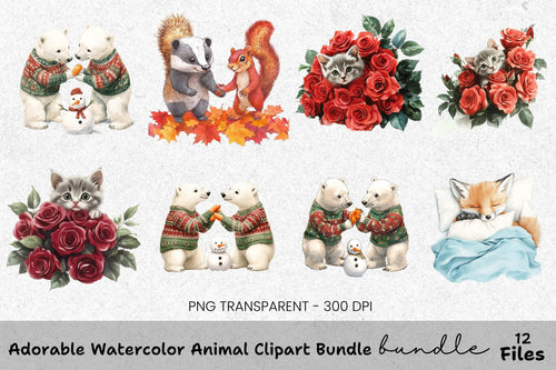 Adorable Animal Clipart Bundle