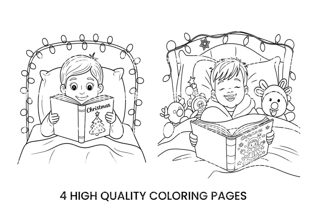 Christmas Story Time Coloring Books