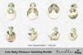 Cute Baby Dinosaur Hatching Clipart Bundle