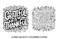 Grateful Thankful Autumn Coloring Books