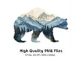 Bear Mountain Landscape Clipart Bundle
