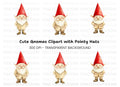 Cute Gnomes Clipart Bundle