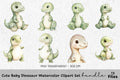 Cute Baby Dinosaur Clipart Bundle