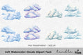 Soft Clouds Clipart Bundle