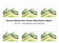 Green Mountain Landscape Clipart Bundle