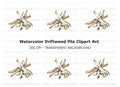 Driftwood Stack Clipart Bundle