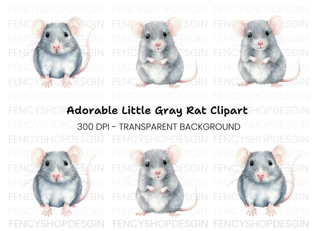 Charming Little Mouse Clipart Bundle