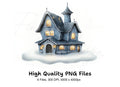 Whimsical Winter House Clipart Bundle
