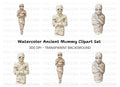 Spooky Mummy Character Clipart Bundle
