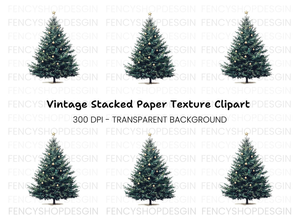 Christmas Tree Clipart Bundle