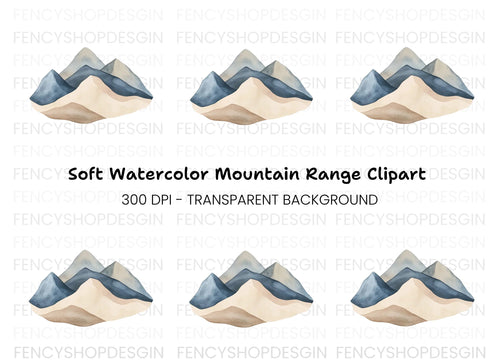 Abstract Mountain Clipart Bundle