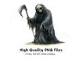 Grim Reaper Illustrations Clipart Bundle