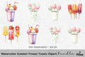 Summer Frozen Treats Clipart Bundle